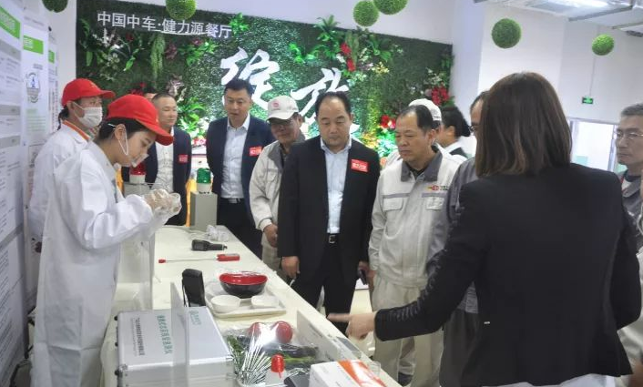 中车领导了解我公司的食品安全检测措施